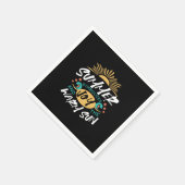 Zomervreugde - Warme Zon & Geluk Quote Servet (Hoek)