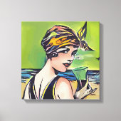 Zomervrouw Canvas Afdruk (Voorkant)