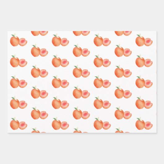 Zomervruchten gesorteerd inpakpapier vel (Voorkant 3)