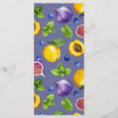 Zomervruchten Menu (Achterkant)