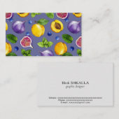 Zomervruchten Visitekaartje (Voorkant / Achterkant)