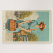 zomerwandeling in Parijs Legpuzzel (Horizontaal)