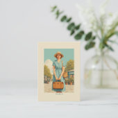  zomerwandeling in Parijs Visitekaartje (Staand voorkant)