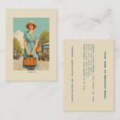  zomerwandeling in Parijs Visitekaartje (Voorkant / Achterkant)