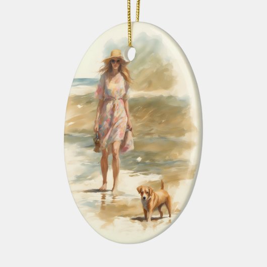 zomerwandeling keramisch ornament (Links)