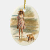 zomerwandeling keramisch ornament (Voorkant)