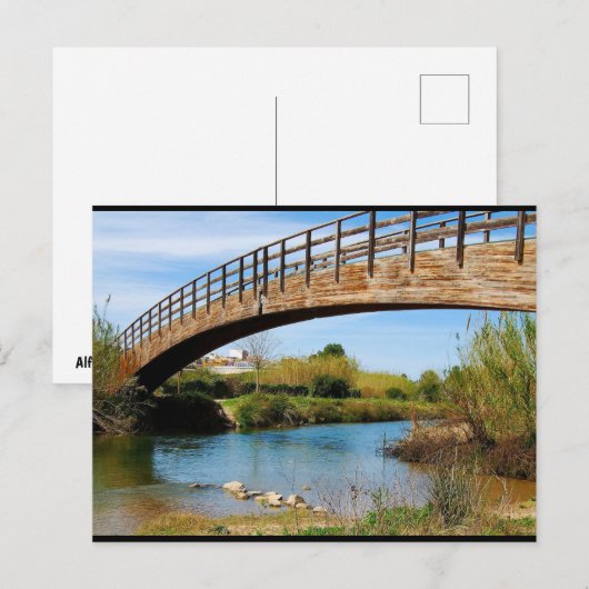 Zomerwandeling langs de Túria-rivier Briefkaart (Voorkant / Achterkant)