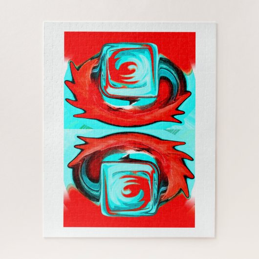 Zomerwarmte kunst legpuzzel (Verticaal)