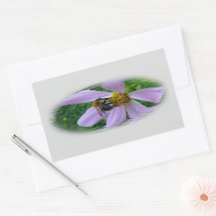 zomerwarmte rechthoekige sticker