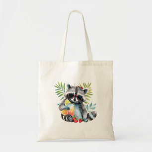 Zomerwasbeer in zonnebril strand chillout tote bag