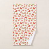 Zomerwatermeloenen & goudhartpatroon bad handdoek (Handdoek)
