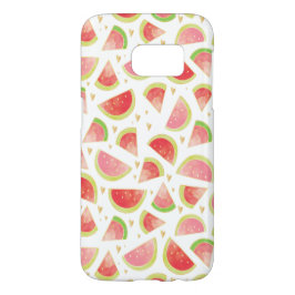 Zomerwatermeloenen & goudhartpatroon iPhone 15 case