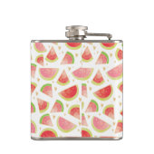 Zomerwatermeloenen & goudhartpatroon heupfles (Achterkant)