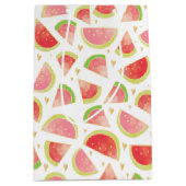 Zomerwatermeloenen & goudhartpatroon medium cadeauzakje (Voorkant)