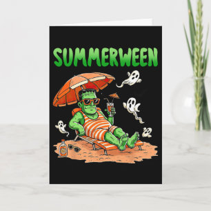 Zomerween Halloween Hallo Zomer Frankenstein Boe Kaart