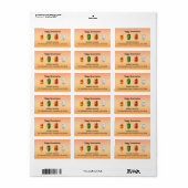 Zomerween Halloween Zomerfeest Etiket (Full Sheet)