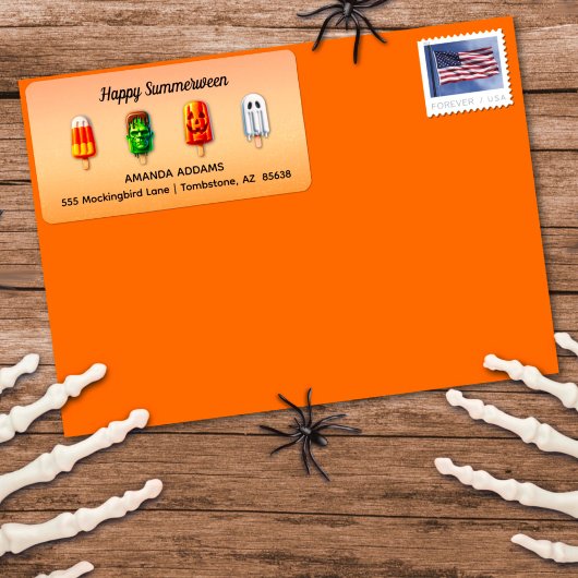 Zomerween Halloween Zomerfeest Etiket