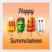 Zomerween Halloween Zomerfeest Raamsticker (Vel)