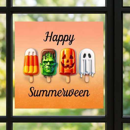 Zomerween Halloween Zomerfeest Raamsticker
