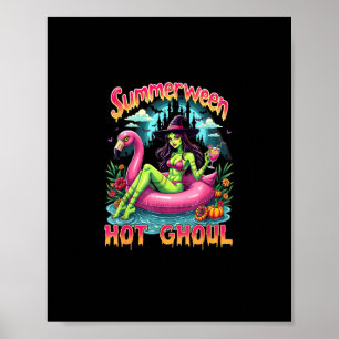 Zomerween Heksen Vibe Vakantie Halloween Grappig P Poster