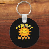 Zomerween Jack O Lantern Zonneschijn Oversized Sleutelhanger (Voorkant)