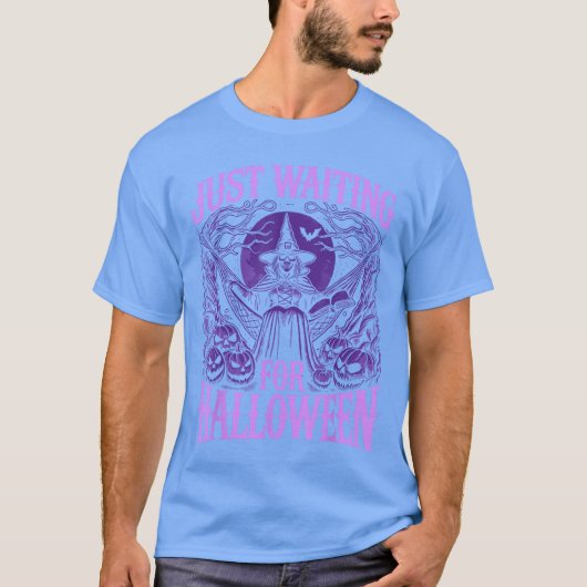 Zomerween-skelet dat gewoon wacht op Halloween T-shirt (Voorkant)