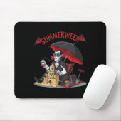 Zomerween Vampier Strand Dracula Zandkasteel Gotis Muismat (Met muis)