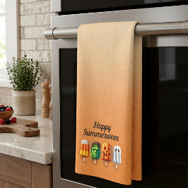 Zomerween Zomer Halloween Popsicles Theedoek