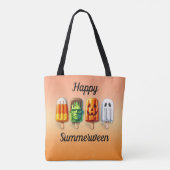 Zomerween Zomer Halloween Popsicles Tote Bag (Achterkant)