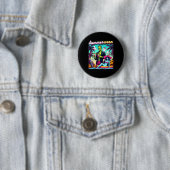 Zomerween Zomer Halloween Zombie Frankenstein Bo Ronde Button 5,7 Cm (In situ)