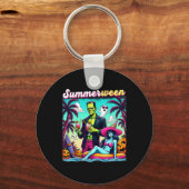 Zomerween Zomer Halloween Zombie Frankenstein Bo Sleutelhanger (Voorkant)