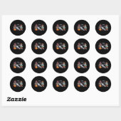Zomerween - Zomerween Strand - Zomerween Heks - Ronde Sticker (Vel)