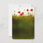Zomerweide bruiloft RSVP kaarten Kaartje (Achterkant)