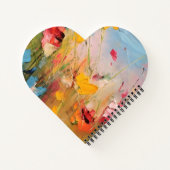Zomerweide – Expressieve Abstracte Wilde Bloemen Notitieboek (Achterkant)