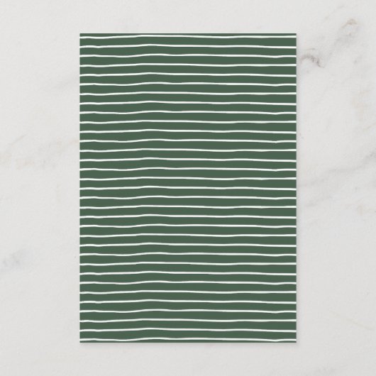 Zomerweide Garland Waterverf Trouwgegevens Informatiekaartje (Achterkant)