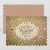  zomerweide huwelijksuitnodiging kaart (Voorkant / Achterkant)