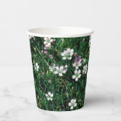 Zomerweide Klein Wit & Lichtroze Wildbloemen Papieren Bekers (Links)
