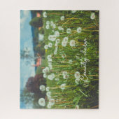 zomerweide met andelions legpuzzel (Verticaal)