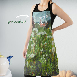 zomerweide met andelions schort