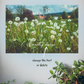 Zomerweide met paardenbloemen poster