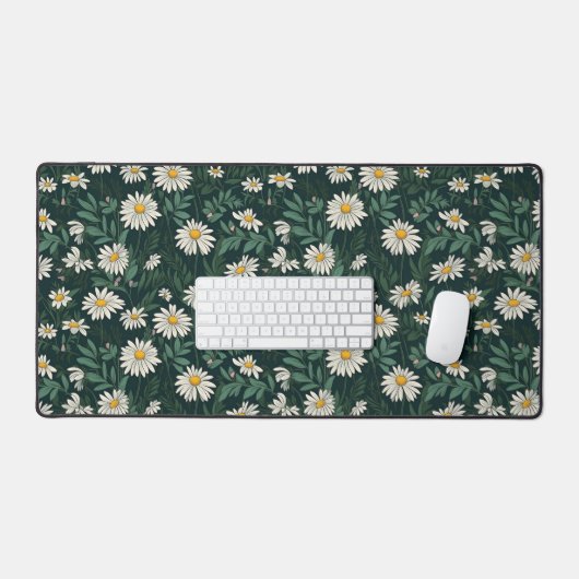 Zomerweide van Witte Daisy Bureaumat (Keyboard & Muis)