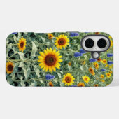 Zomerweide van zonnebloemen en wilde bloemen Case-Mate iPhone case (Achterkant (horizontaal))