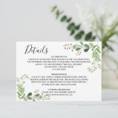 Zomerweide verlaat Waterverf Trouwgegevens Informatiekaartje (Staand voorkant)