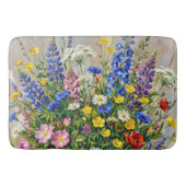 Zomerweide Wilde Bloemen Badmat (Voorkant)