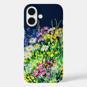 zomerweide, wilde bloemen iPhone 16 hoesje