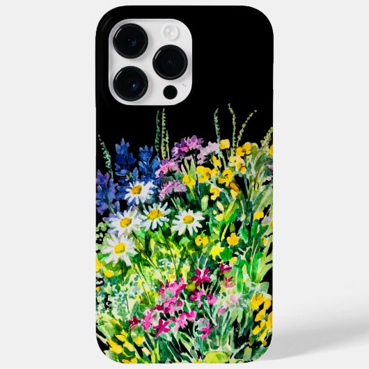 zomerweide, wilde bloemen Hoesje-Mate iPhone case (Achterkant)