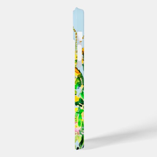 zomerweide, wilde bloemen Hoesje-Mate iPhone case (Achterkant / Links)