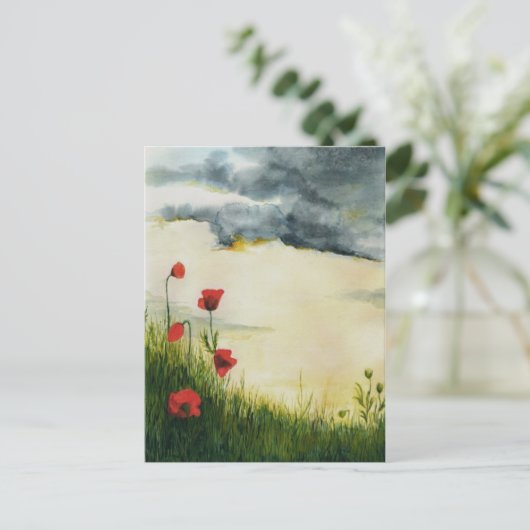 zomerweiden briefkaart (Staand voorkant)