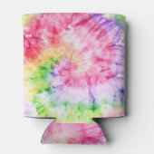 Zomerwervelingen: pastel Stropdas-kleurpatroon Blikjeskoeler (Achterkant)