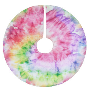 Zomerwervelingen: pastel Stropdas-kleurpatroon Kerstboom Rok